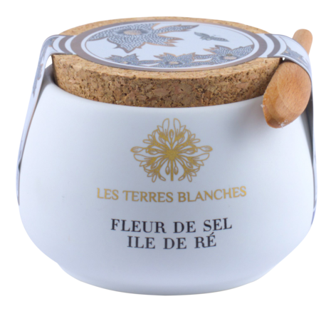 Fleur de Sel Ile de Ré Tontopf mit Holz-Löffel, 100 g