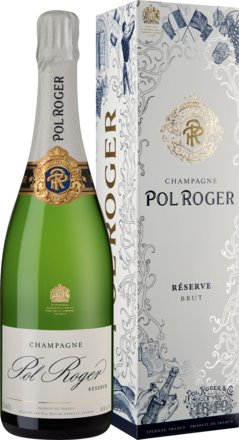Champagne Pol Roger Réserve Brut, Champagne AC, Geschenketui