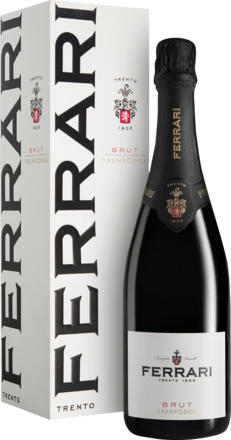 Ferrari Brut Trento DOC, im Geschenkkarton, Metodo Classico