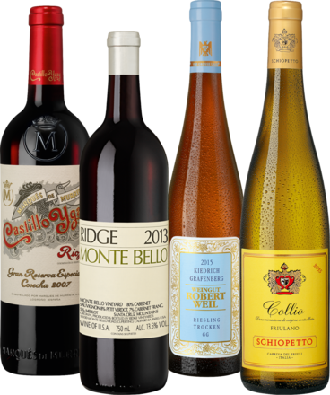 Weinpaket 95+Pkt. 4 Weine mit > 95 Punkte