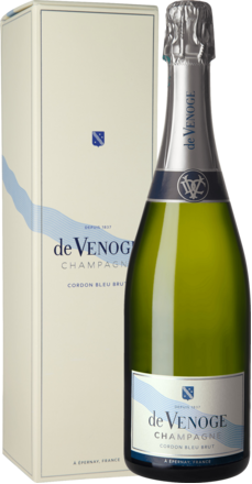 Champagne de Venoge Cordon Bleu Brut, Champagne AC, im Geschenketui