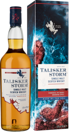 Talisker Storm Isle of Skye Single Malt Whisky Scotch, 0,7 L, 45,8% Vol.