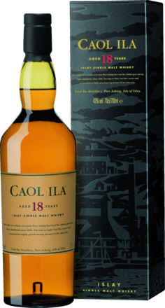 Caol Ila 18 Years Isle of Islay Single Malt Whisky Scotch, 0,7 L, 43% Vol.