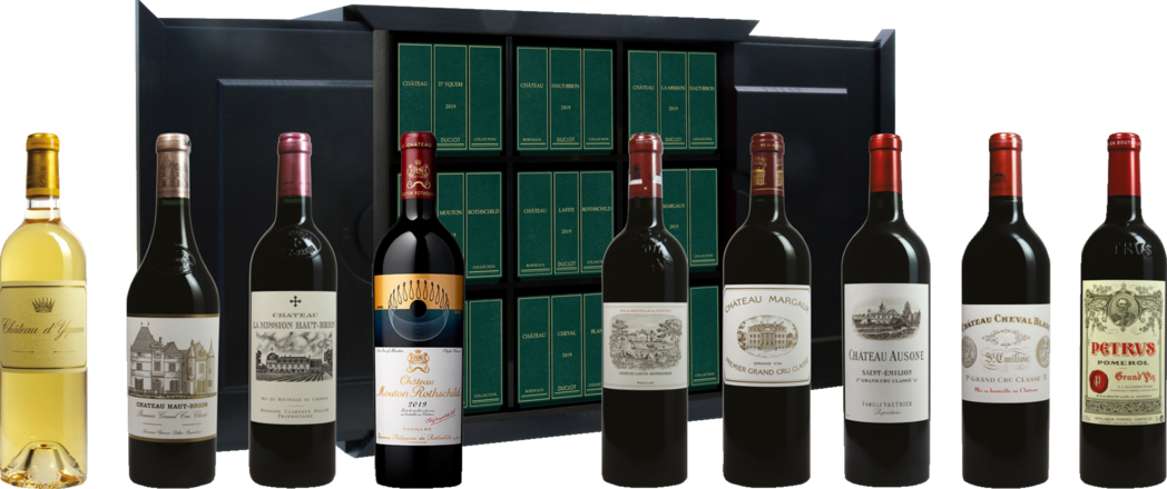 Duclot Kiste Collection Grands Vins de Bordeaux, 9er Holzkiste 2019