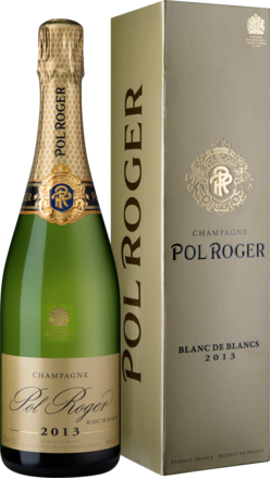 Champagne Pol Roger Blanc de Blancs Brut, Champagne AC, Geschenketui 2013