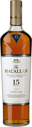 Macallan 15 Years Double Cask Highland Single Malt Whisky, 0,7 L, 43% Vol.