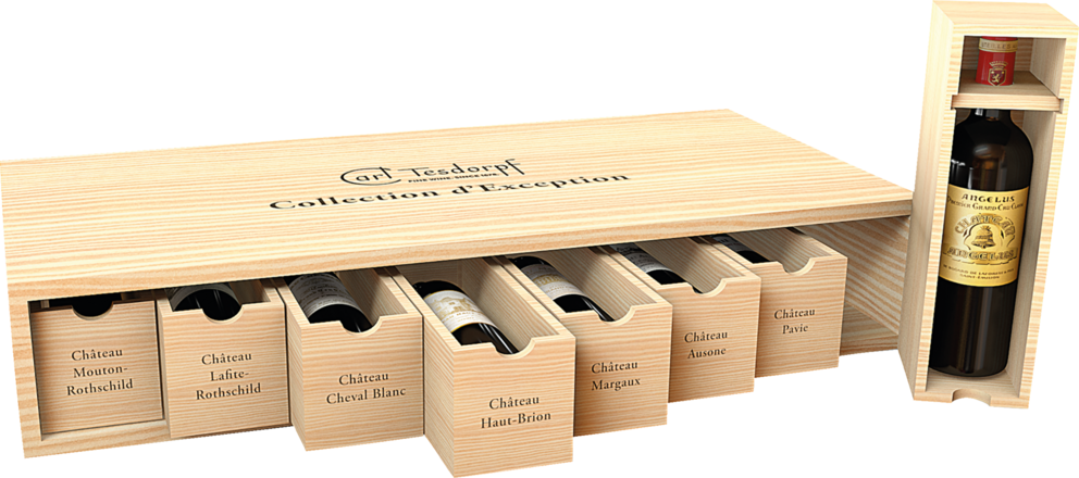 Collection d&#39;Exception Bordeaux 1er Cru Classé, 8er Holzkiste 2020