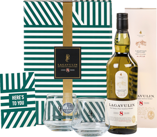 Lagavulin 8 Years Isle of Islay Single Malt Whisky 0,7l, 48%, in hochwertigem Geschenkset