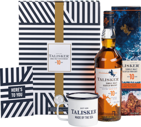 Talisker 10 Years Isle of Skye Single Malt Whisky 0,7l, 45,8%, in hochwertigem Geschenkset