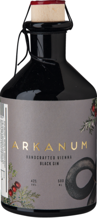 Arkanum Vienna Black Gin Vienna Dry Gin, 0,5 L, 42% Vol.