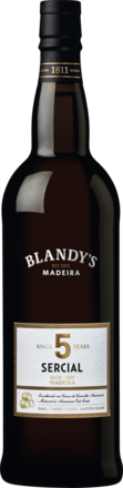 Blandy&#39;s 5 Years Old Sercial Madeira DOC, 19 % Vol., 0,75 L
