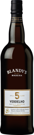 Blandy&#39;s 5 Years Old Verdelho Madeira DOC, 19 % Vol., 0,75 L