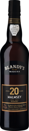 Blandy&#39;s 20 Years Old Malmsey Madeira DOC, 19 % Vol., 0,5 L