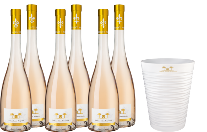 Sainte Marguerite Rosé Paket 6 Flaschen und 1 eleganter Weinkühler 2021