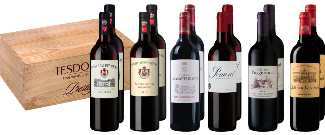 Tesdorpf Prestige Bordeaux 2019 Bordeaux, 12er Holzkiste 2019