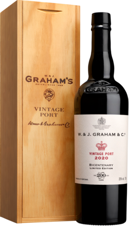 Graham&#39;s Bicentenary Limited Edition Vintage Port Vinho do Porto DOC, 20,0 % Vol., 0,75 L 2020