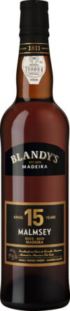 Blandy&#39;s 15 Years Old Malmsey Madeira DOC, 19 % Vol., 0,5 L