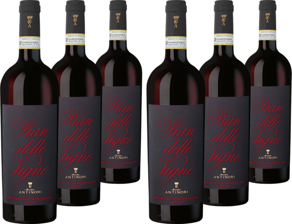 Pian delle Vigne Brunello 2018 Collection 6 Flaschen zum Vorteilspreis 2018