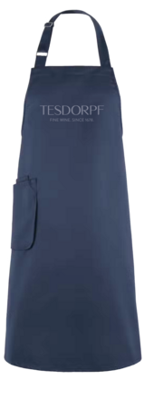 Tesdorpf Sommelier Schürze Nachtblau bestickt mit Tasche