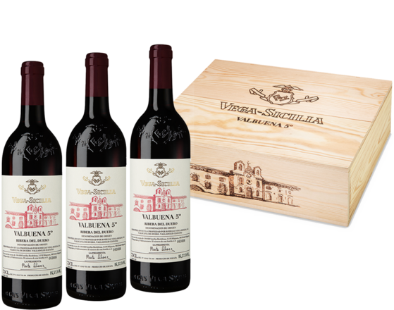 Vega Sicilia Valbuena 5° Ribera del Duero DO, 3er Holzkiste 2018