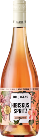 Dr. Jaglas &amp; Weingut Leitz Hibiskus Spritz Alkoholfreier Sparkling Riesling mit Hibiskus