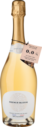 French Bloom Le Blanc Schäum. aromat. Getränk mit alkoholfreiem Wein