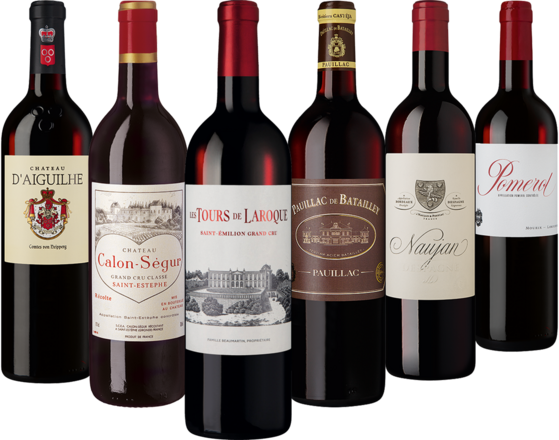 Bordeaux Entdeckerpaket 6 Flaschen zum Sonderpreis