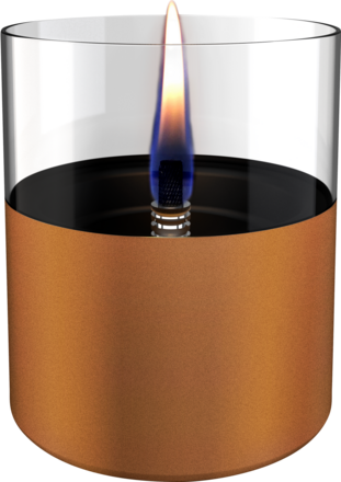 Tischfeuer Lilly mit Tenderfuel 10 cm, Bronze incl. 500 ml