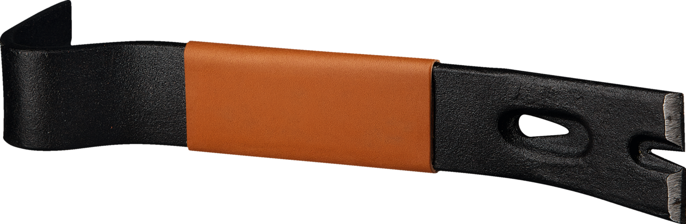 Holzkistenöffner in Geschenkverpackung Leder, 17 x 5 cm