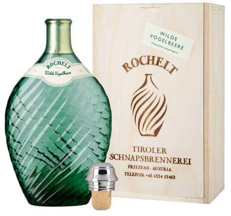 Rochelt Wilde Vogelbeere 0,35 L, 52% Vol., in Holzkiste 2016