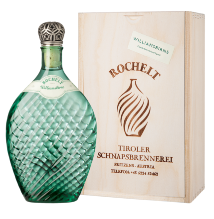 Rochelt Williamsbirne 0,35 L, 50% Vol., in Holzkiste 2016