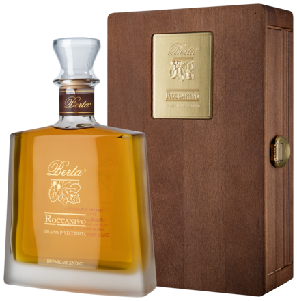 Grappa Roccanivo 0,7 L, 43% Vol., Holzschatulle 2016