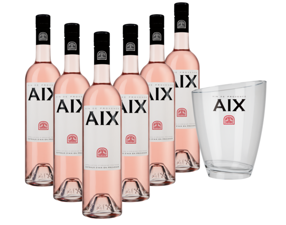 Probierpaket Aix Rosé + Kühler 6 Fl. und Weinkühler Aix