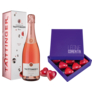 Valentine's Perfect Match 1 Fl. Taittinger Rosé & 1 Schachtel Eppendorfer Pr