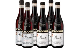 Borgogno Barolo Riserva 1978, 1982, 1998 Barolo Riserva, 6er Holzkiste mit je 2 Flaschen