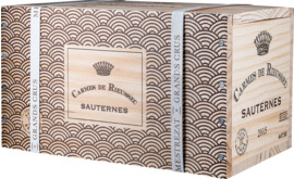 Nano Box Carmes de Rieussec Sauternes AOP, 4 Fl. à 0,375 L in Holzkiste 2015