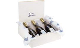 Champagne Cuvée Louise Pommery Trilogie Champagne, 3er Holzkiste 2004