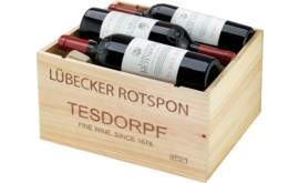 Lübecker Rotspon Cuvée Historique Bordeaux AOP, 6er Holzkiste 2019