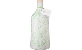 Lamantea Natives Olivenöl Extra handbemalte Keramikflasche grün, 500 ml