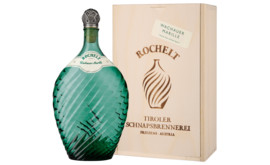 Rochelt Wachauer Marille 0,35 L, 50% Vol., in Holzkiste 2018