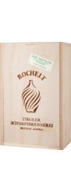Rochelt Der Inntaler, in Holzkiste Quitte-Williamsbirne-Waldhimbeere, 0,7L, 50% Vol. 2012