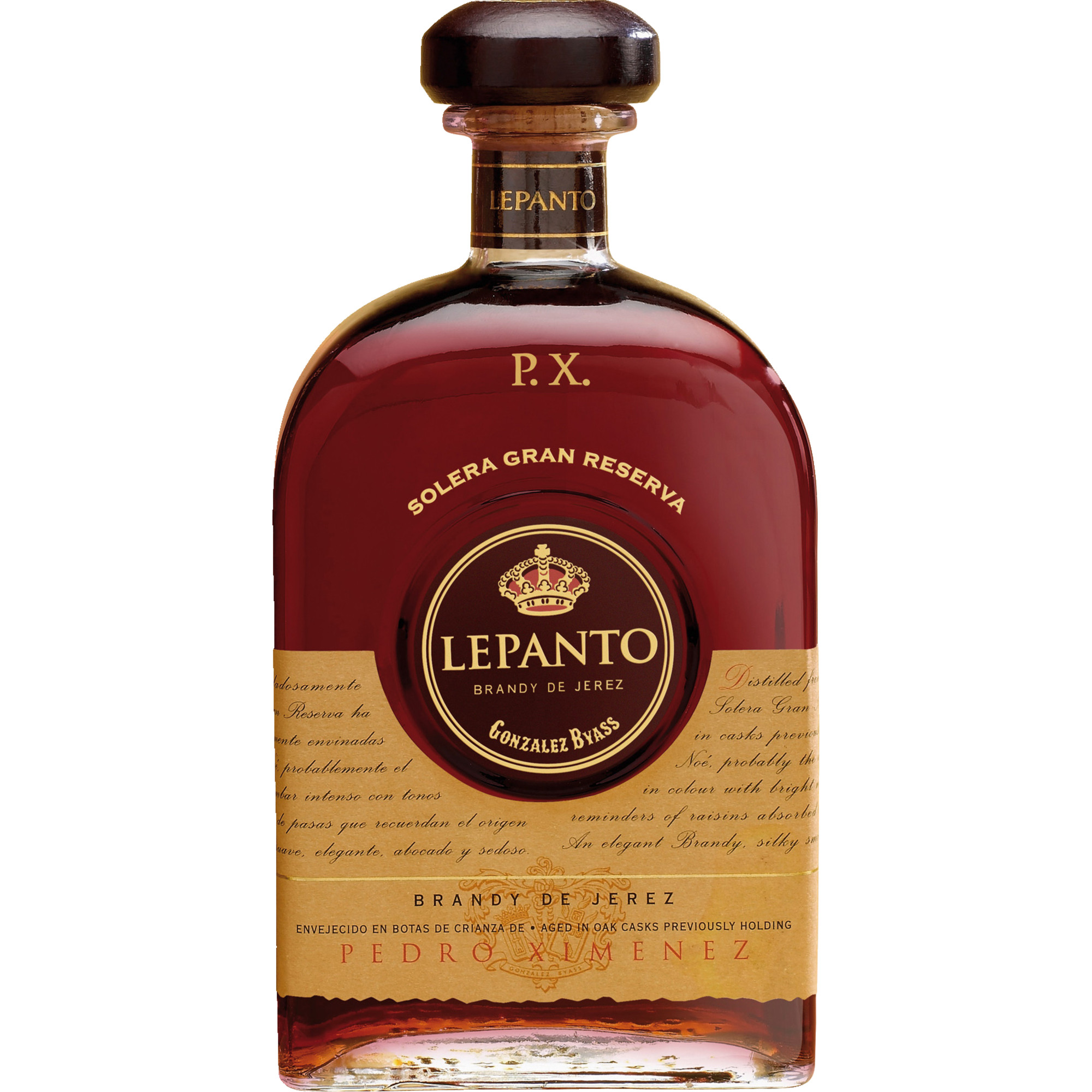 Lepanto Solera Gran Reserva P.X. Brandy de Jerez Spirituosen, Jerez/Xerez/Sherry DO, 0,7 L, 36% Vol. 0.7 l