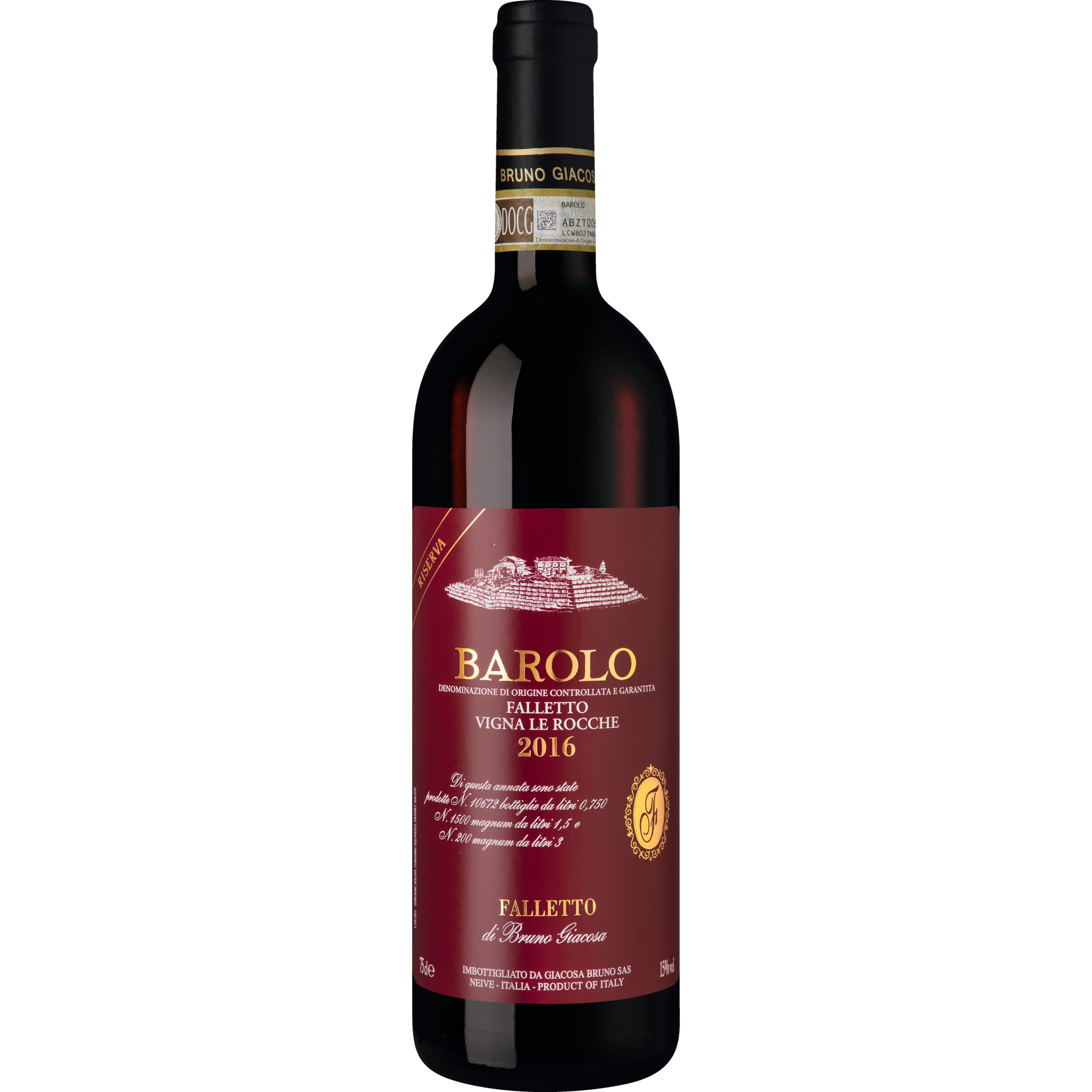 Falletto Le Rocche Barolo Riserva 2016 Rotwein, Barolo Falletto di Serralunga d'Alba DOCG 0.75 l