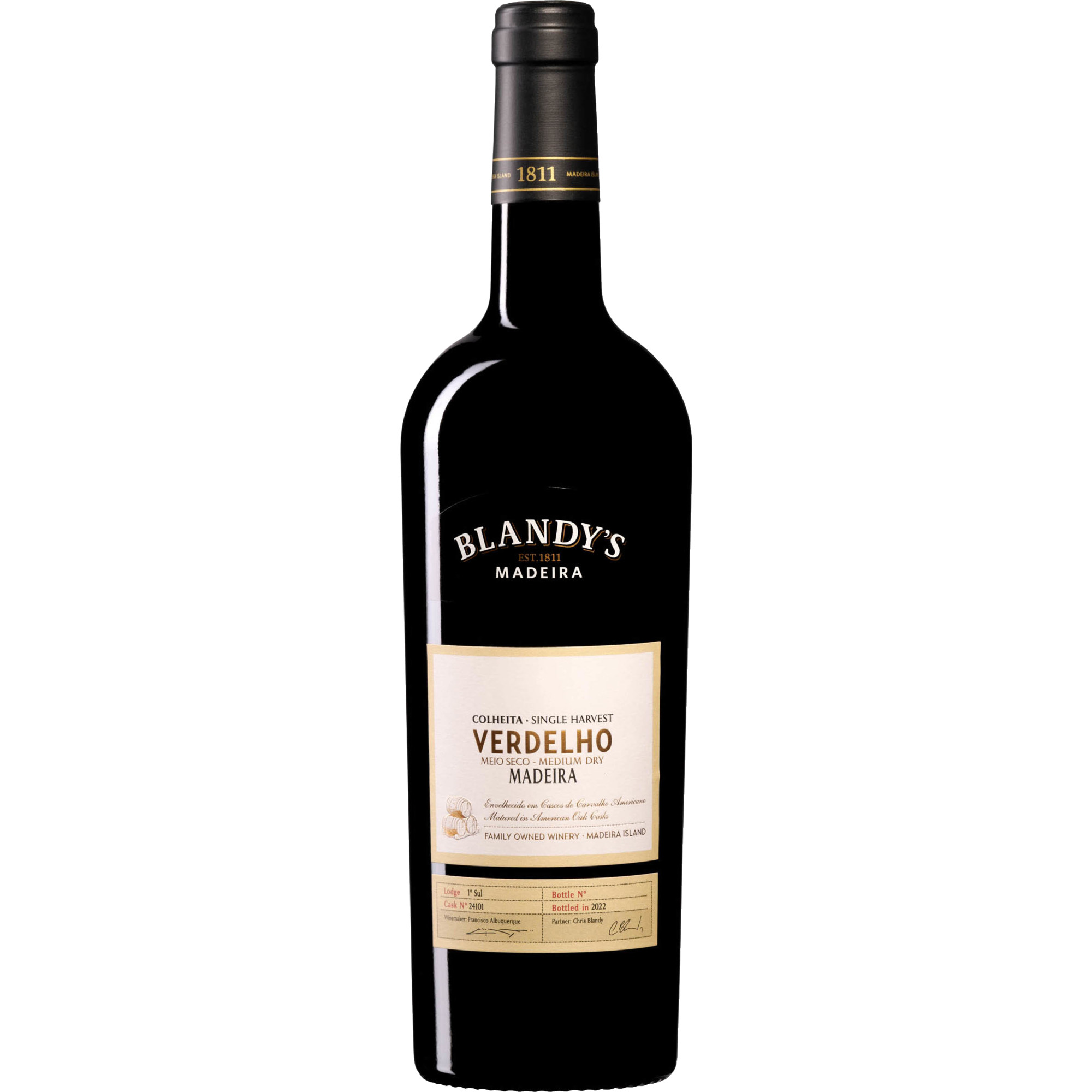 Blandy's Colheita Verdelho 2009 Spirituosen, Madeira DOC, 20 % Vol., 0,75 L 0.75 l