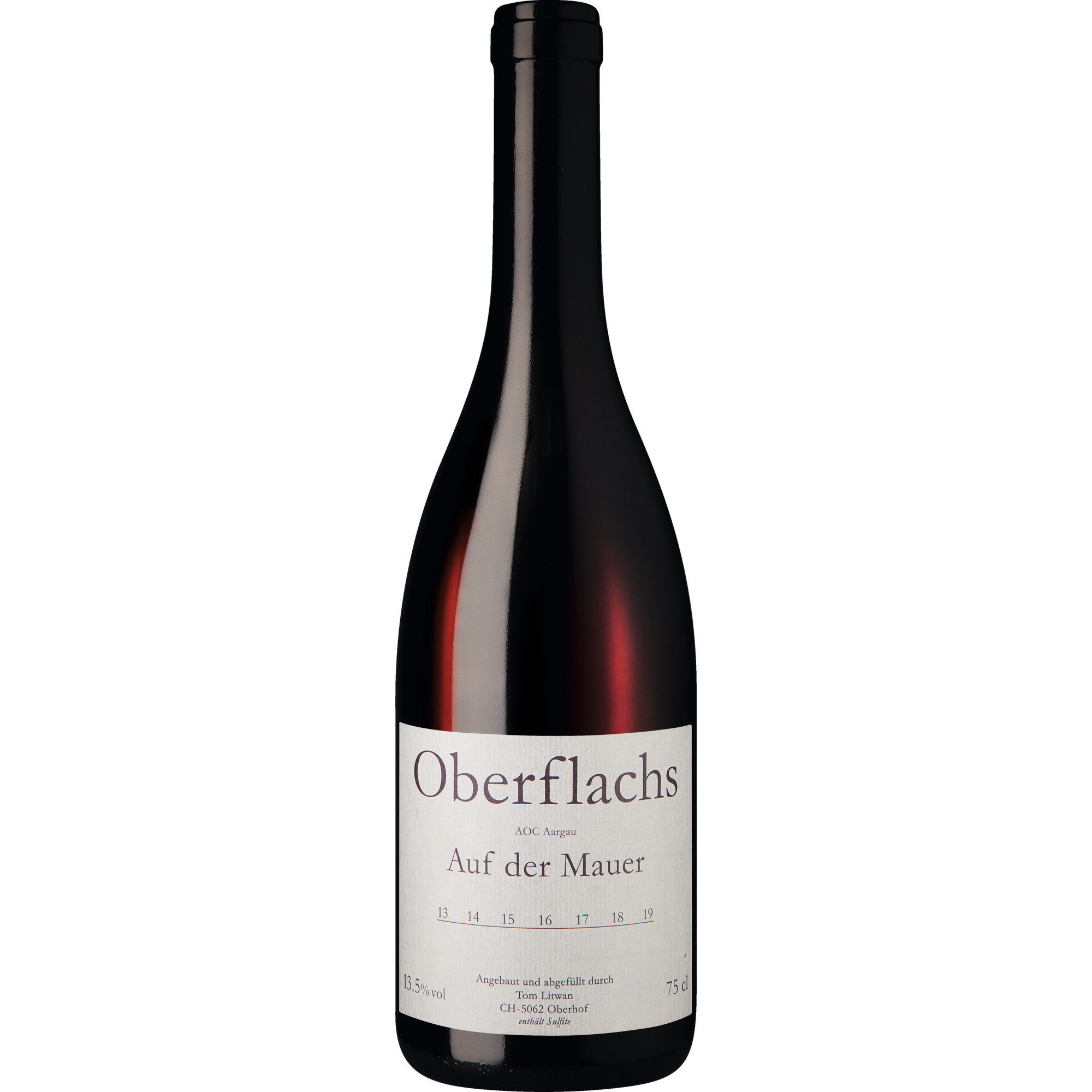 Auf der Mauer Pinot Noir 2020 Rotwein, Oberflachs, Aargau AOC 0.75 l