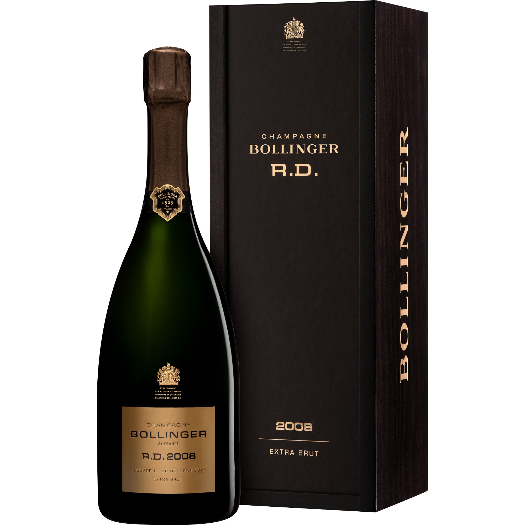 Champagne Bollinger R.D. 2008 Champagner, Extra Brut, Champagne AC, Holzkiste 0.75 l