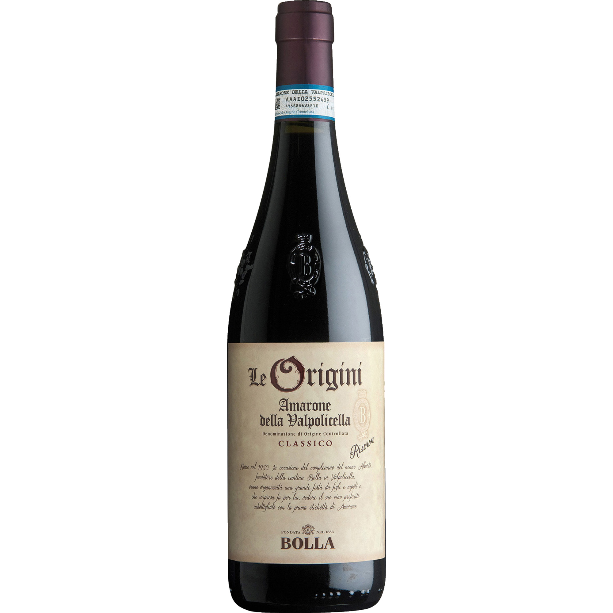 Le Origini 2018 Rotwein, Amarone della Valpolicella Classico Riserva DOCG 0.75 l