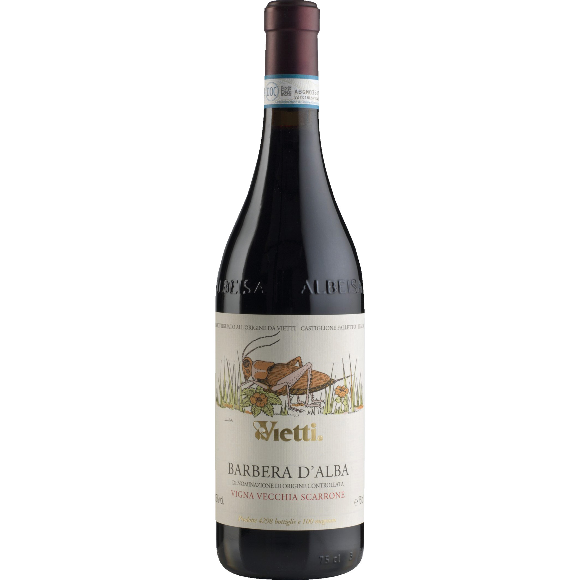 Vietti Barbera d’Alba Scarrone Vigna Vecchia 2021 Rotwein, Barbera d’Alba DOC 0.75 l