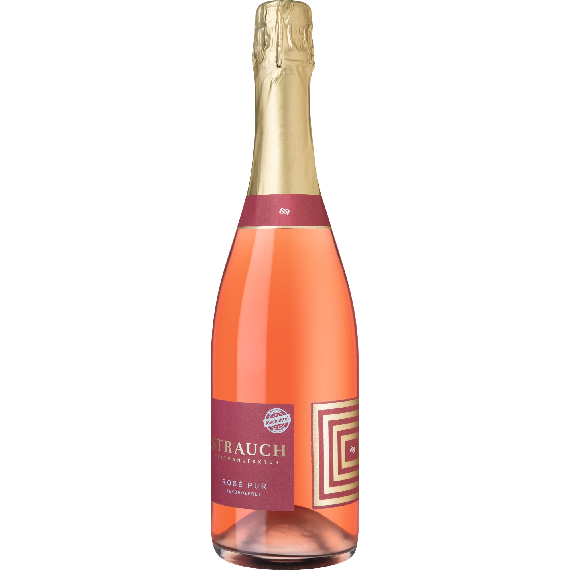 Strauch Rosé Pur Alkoholfrei Food, Schäumendes Getränk aus alkoholfreiem Wein 0.75 l