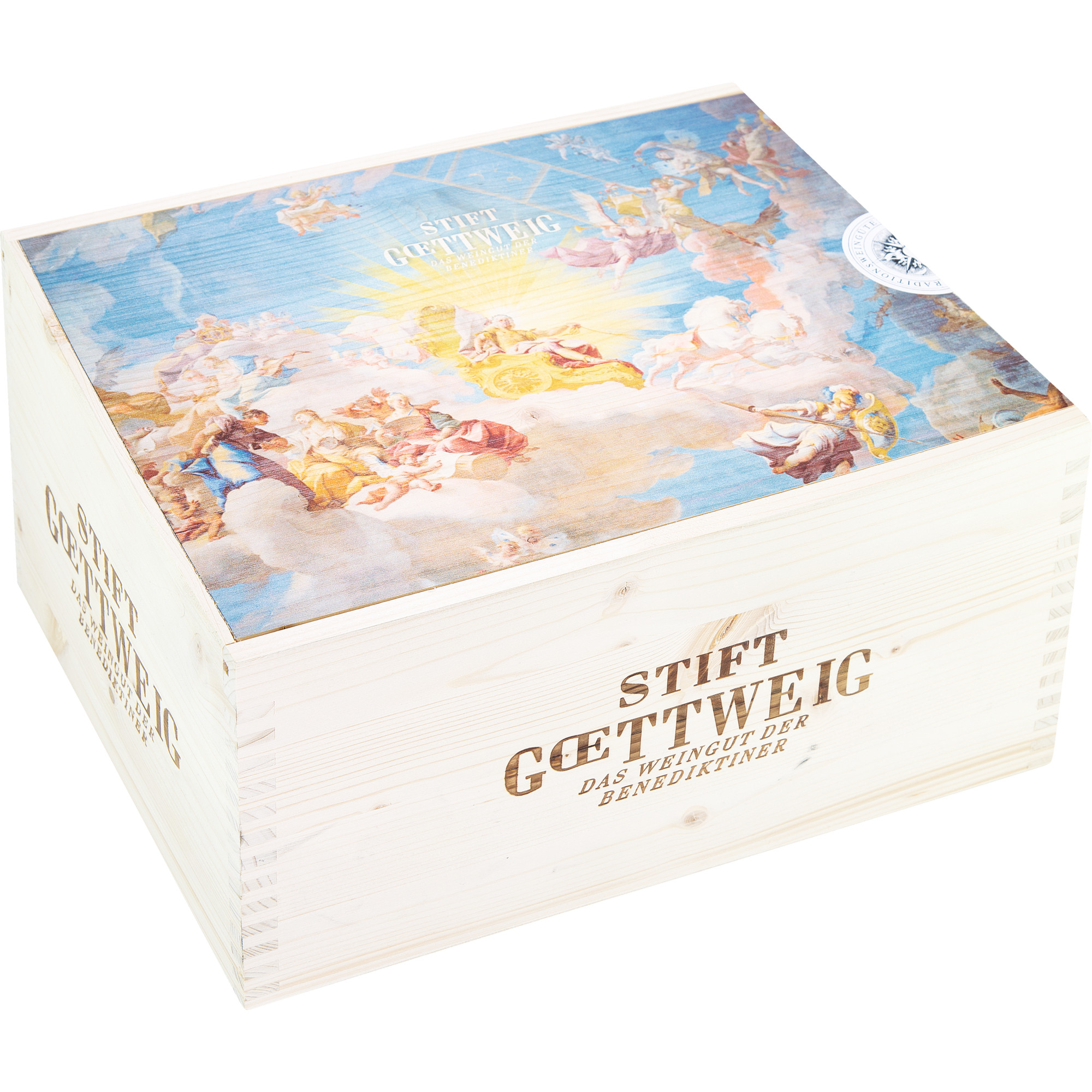 Stift Göttweig Horizontale 2022 Paket, Kremstal DAC, 6er Holzkiste 4.5 l